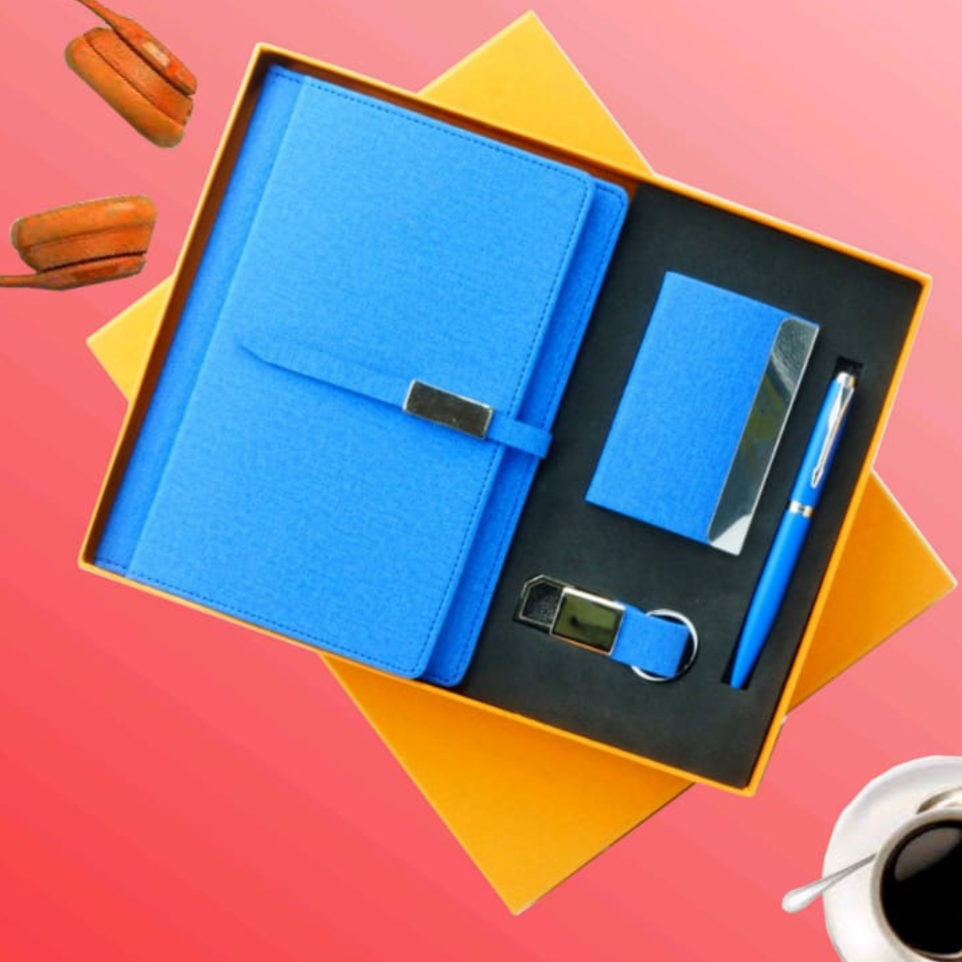 Customized Dairy, Pen, Cardcase and Keychain Combo