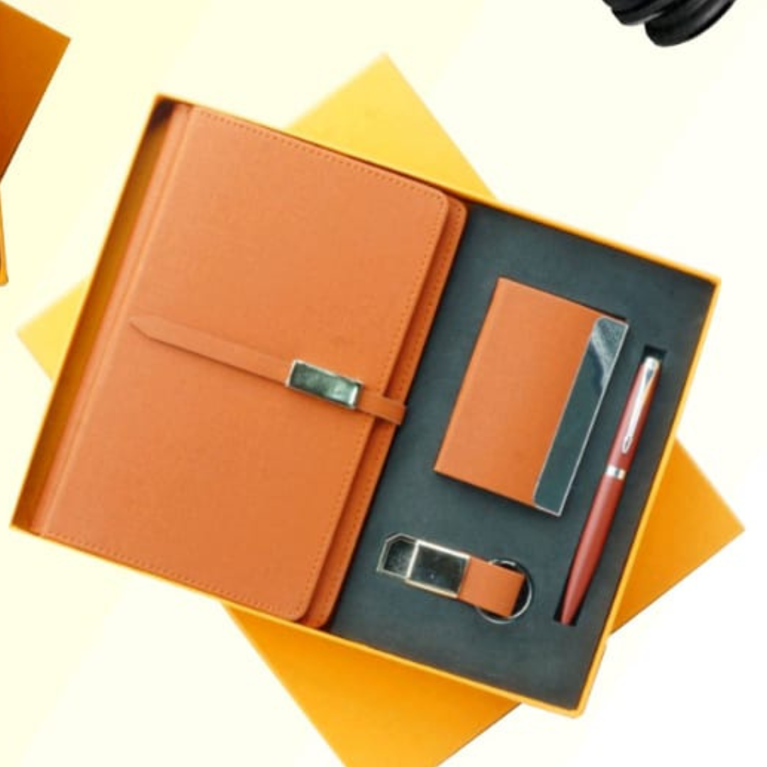 Customized Dairy, Pen, Cardcase and Keychain Combo