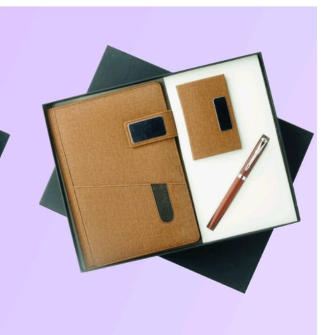 Customized Dairy, Pen and Card holder Combo