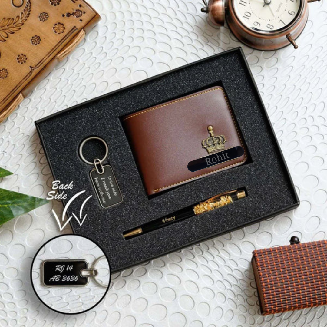 Wallet Pen Keychain Combo