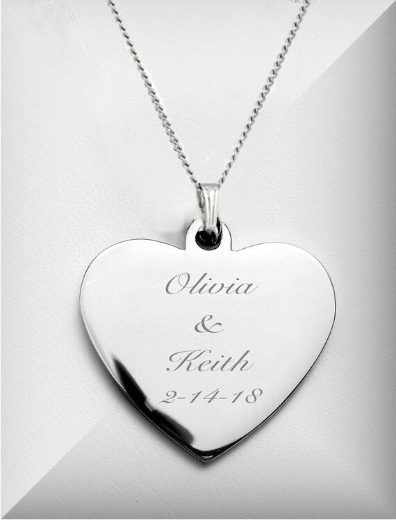 Customized Heart Pendant